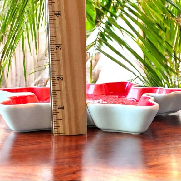 Hallmark Red Snowflake Shaped Ceramic Serving Dish – Holiday Decor - Picture 6 of 7